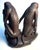 Wood Vintage African Folk Art 2 Hand Carved Wooden Monkeys Figurine For Sale - Image 7 of 10