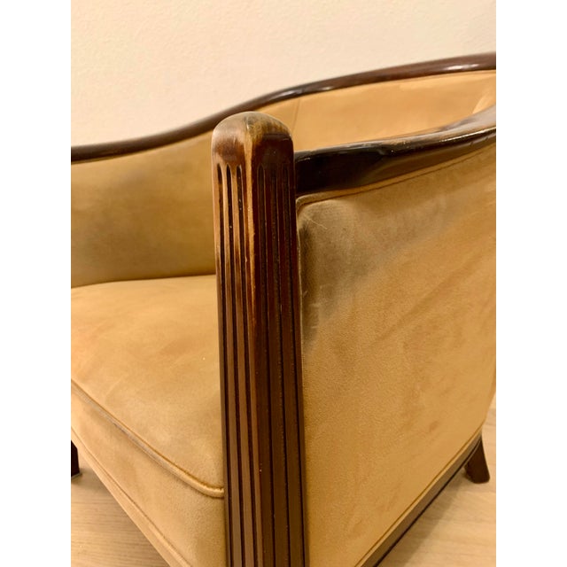 Art Deco Armchair in the style of Süe and Mare For Sale - Image 4 of 14