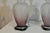 Vintage Mid Century Modern Frosted Purple Glass & Lucite Table Lamps - A Pair For Sale - Image 4 of 10