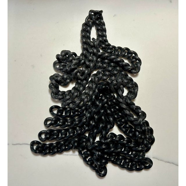 1970s Vintage 1970s Black Decorative Chains - Set of 4 For Sale - Image 5 of 5