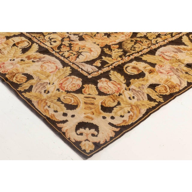 Contemporary Bessarabian Floral Flat Weave Rug by Doris Leslie Blau For Sale In New York - Image 6 of 7