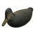 Unusually Large Size Antique American Carved Wood Hand Painted Duck Hunters Decoy From Downeast Coastal Maine - 22 Inches Long For Sale