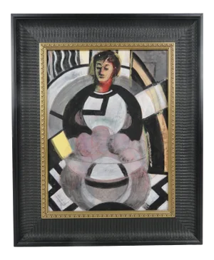 1950s Vintage Philip Standish Read, "Por Matisse" Framed Painting
