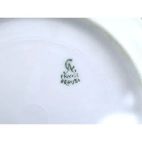 Early 20th Century Antique French Limoges Floral & Gold Porcelain Bowls - Set of 8 For Sale - Image 5 of 14