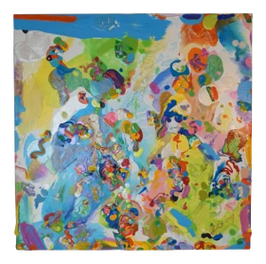 2009 Kristina Zallinger "Waterfallen" Abstract Painting