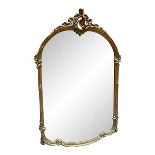 Vintage Arched Gilt Mirror For Sale