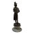 Victorian Bronze Poodle Gentleman Sculpture on Marble Base For Sale