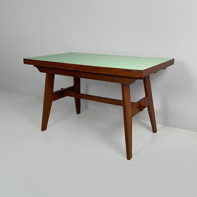 Mid-Century Modern French Oak Dining Table from René Gabriel, 1950s For Sale - Image 6 of 16