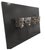 Presenting a remarkably rare and captivating architectural find: an intact, matching set of four antique hand-carved...
