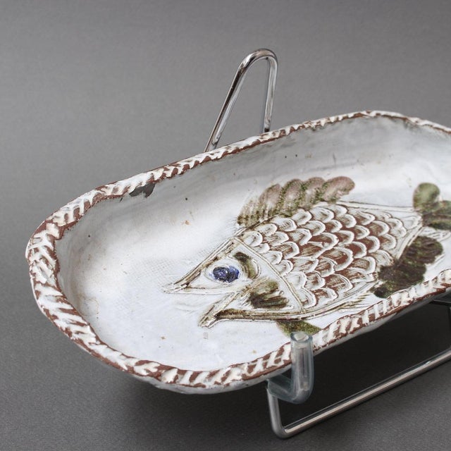 Vintage French Ceramic Tray by Albert Thiry, 1970s For Sale - Image 10 of 14