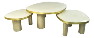 Coffee Tables by François-Xavier Turrou for Ginger Brown, Set of 3