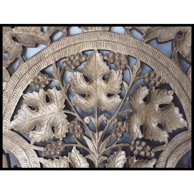 Early 20th Century Antique Hand Carved Wood Shelf With Leaf Motif, Victorian, Cottage For Sale - Image 5 of 9