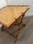 1970s Mid-Century Modern Handcrafted Rectangular Bamboo Serving Table With a Sturdy X-Base For Sale In Phoenix - Image 6 of 12