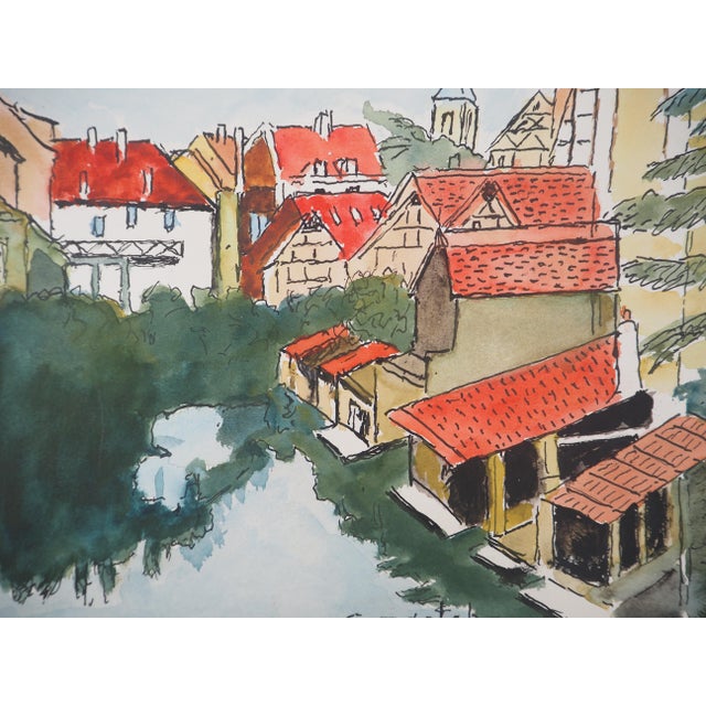 Elisée Maclet: La Petite France in Strasbourg, 20th Century, Watercolor For Sale - Image 4 of 8