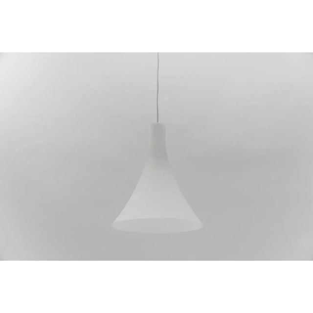 White Tokyo Ceiling Lamp in Opaline Glass by Wilhelm Braun-Feldweg for Peill & Putzler For Sale - Image 8 of 8