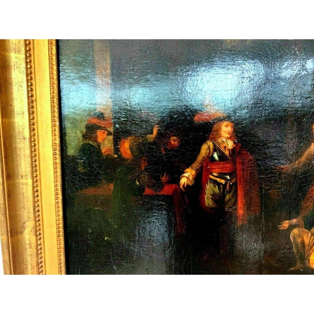 Animated Scene of Characters, 19th Century, Oil on Canvas, Framed For Sale - Image 6 of 8