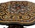 1920s Inlaid Black Marble Round Table, Pietra Dura Inlay Handwork, Carved Kitchen Table, 48 For Sale - Image 4 of 6