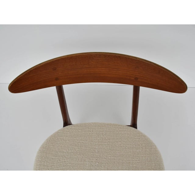Brown Set of Mid-Century Danish Modern Model 420 Chairs with Wool Fabric by Vilhelm Wohlert for Farstrup Møbler, 1960s For Sale - Image 8 of 10