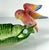 1980s 1980s Vintage Fitz & Floyd Tropical Jungle Love Birds Banana Leaf Serving Tray For Sale - Image 5 of 14