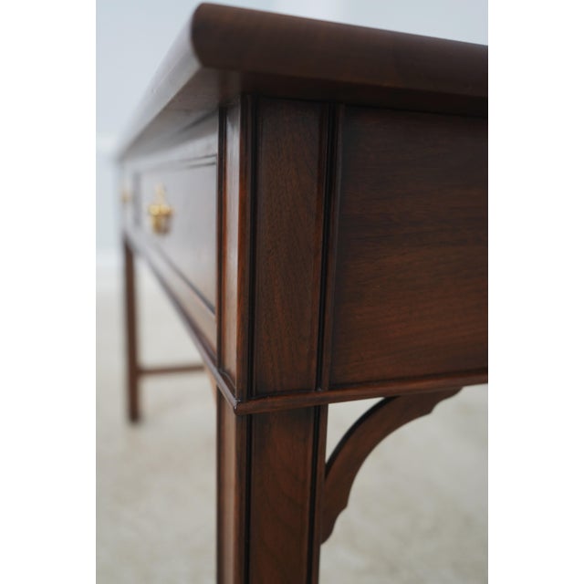 Henkel Harris Walnut 2 Drawer Console Table For Sale - Image 16 of 18