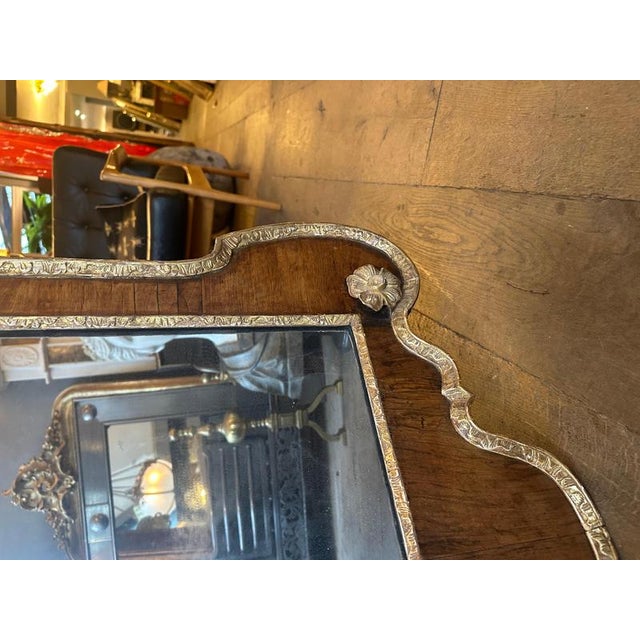 Silver Antique Georgian Giltwood Pier Mirror, 1750 For Sale - Image 8 of 16