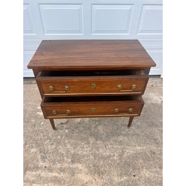Mid 19th Century French 19th Century Louis XVI Walnut Chest of Drawers For Sale - Image 5 of 12