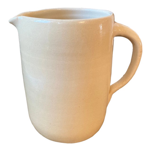 Vintage Signed Marshall Pottery Stoneware Pitcher For Sale
