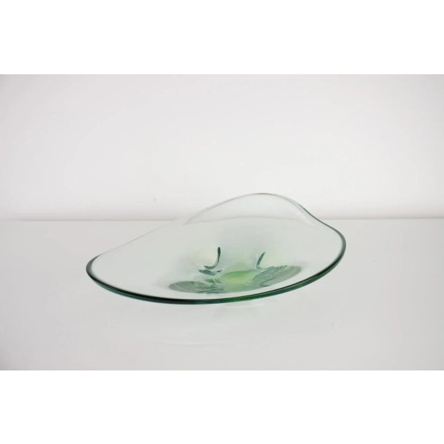 1960s Mid-Century Art Glass Bowl by Zelezno Borske Sklo, 1960s For Sale - Image 5 of 8