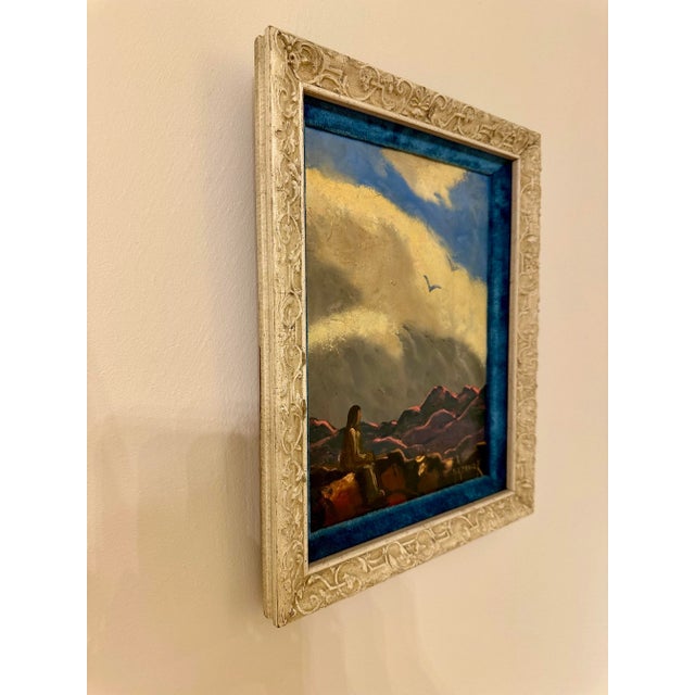 Mid Century Abstract Impressionist Original Oil Painting by Herman Rednick For Sale - Image 4 of 12