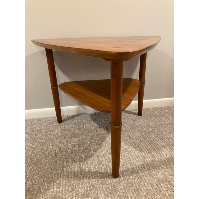 Vintage MidCentury Buch Guitar Pick Side Table Signed Chairish