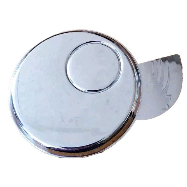 Art Deco Chase Shiny Chrome Canape Cup Plates Designed by Lurelle Guild 1933 - Set of 6 For Sale In Las Vegas - Image 6 of 6