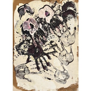 Jan Meyer, Handprint, 1981, Oil on Paper For Sale