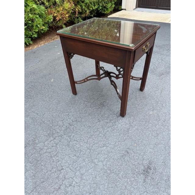 Traditional 1990s Traditional Ethan Allen Wood End Table For Sale - Image 3 of 6