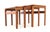 Set of 3 Teak Nesting Tables Minimalism at its finest. This set of three 'Made in Denmark' side tables is the definition...