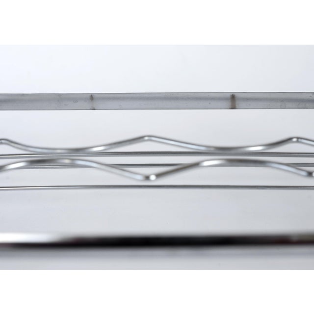 Vintage Libbey Brutalist Artica Platinum Glasses Lowballs With Caddy Barware - Set of 8 For Sale - Image 11 of 13