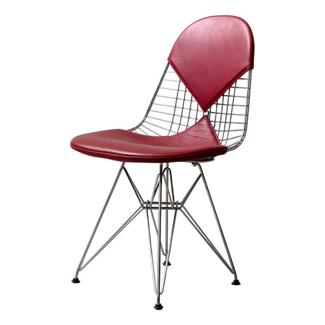 Bikini Model Chairs by Vitra with Red Leather, 1980s For Sale