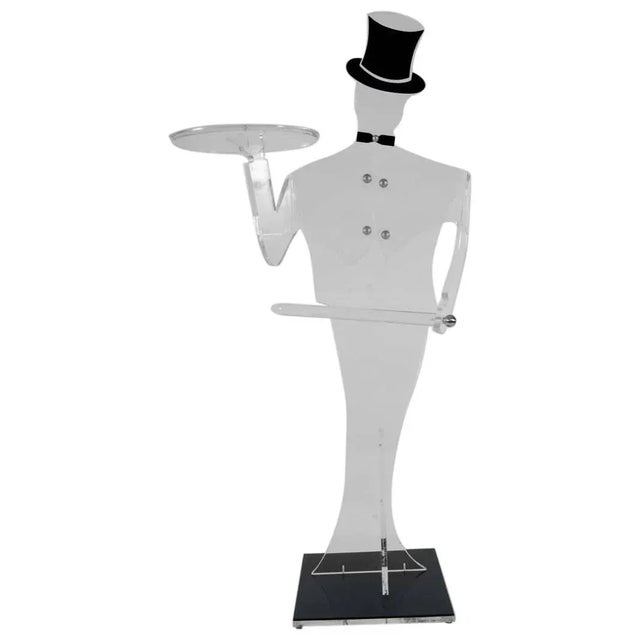Vintage Acrylic Glass Dress &amp; Present Boy Valet For Sale - Image 9 of 9