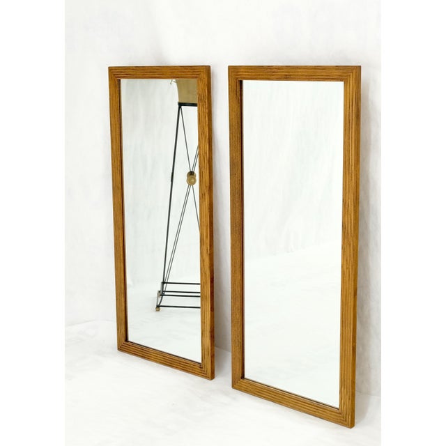 Pair of Mid-Century Modern rectangle wall mirrors by Henredon MINT!.