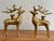 Handsome Solid Brass Reindeer Candlestick Holder Pair For Sale - Image 9 of 9