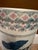 Ethan Allen Vintage Ethan Allen 24" Chinoiserie Blue & Pink Umbrella Stand With Silver Trim For Sale - Image 4 of 9
