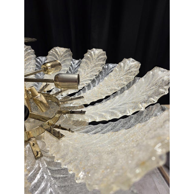 Glass Murano Glass Ceiling Light, 1980s For Sale - Image 7 of 11