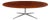 Vintage Knoll International Oval Rosewood Dining Table With Chrome Pedestal For Sale