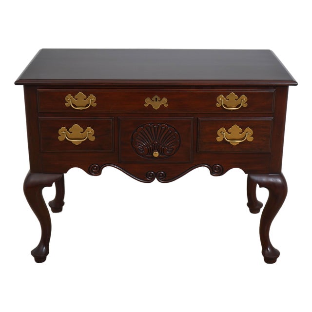 Henkel Harris Mahogany 4 Drawer Lowboy For Sale