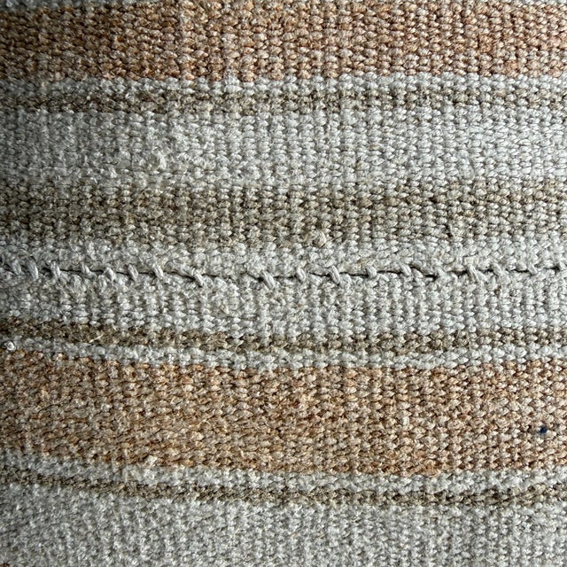 Mid-Century Modern Vintage Rug Pillow – A For Sale - Image 3 of 7