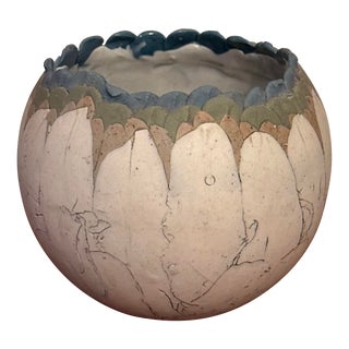 Romilla Batra California Studio Pottery Art Vase Signed For Sale