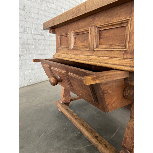 Antique Alpine Pine Tavern Jogl Table For Sale In Chicago - Image 6 of 10