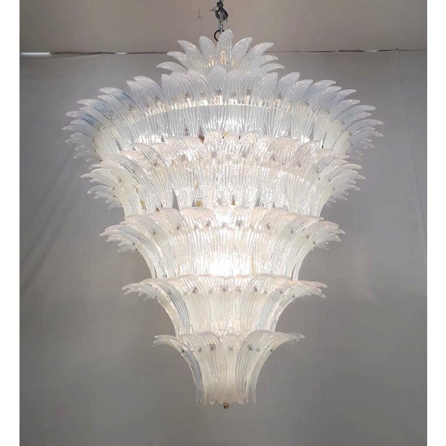 Not Yet Made - Made To Order 21st Century Opaline Palmette Chandelier by Fabio LTD For Sale - Image 5 of 9