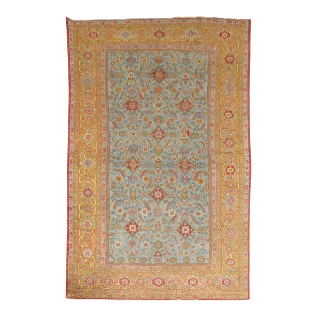 Antique Zabihi Collection Persian Mahal Rug - 7'8" x 12'1" For Sale