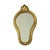 Gold Vintage French Crested Mirror, 1950s For Sale - Image 8 of 15