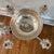Silver Pair of Ornate Rococo-Style Silver-Plated 5-Arm Candelabras With Epergne Bowl For Sale - Image 8 of 12